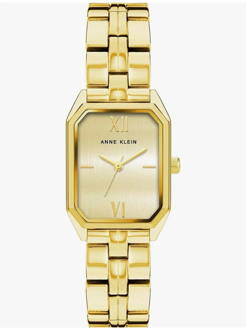 Anne Klein Gold-Tone Rectangular face Watch